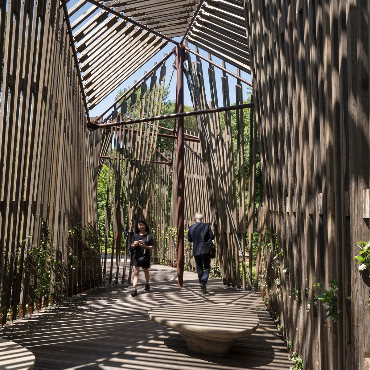 Foster+Partners' tent-like wooden chapel opened at the Vatican Pavilion in Venice