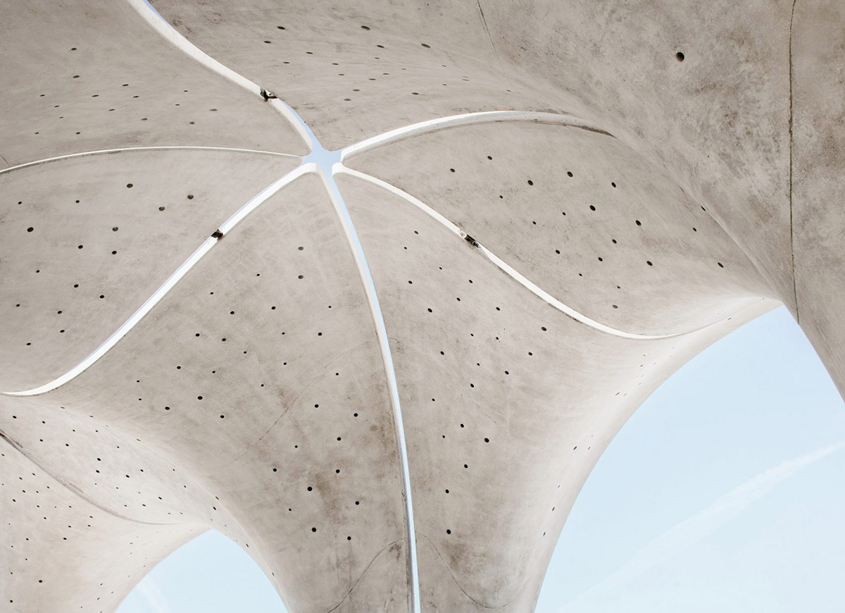 Lake|Flato Architects + Matsys built sculptural petals to increase active participation in the region