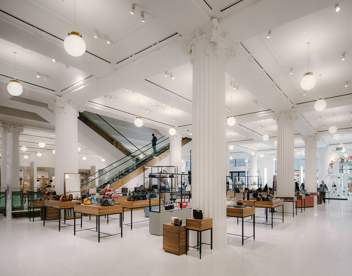 David Chipperfield Architects completes Selfridges store with grand entrance and dark palette