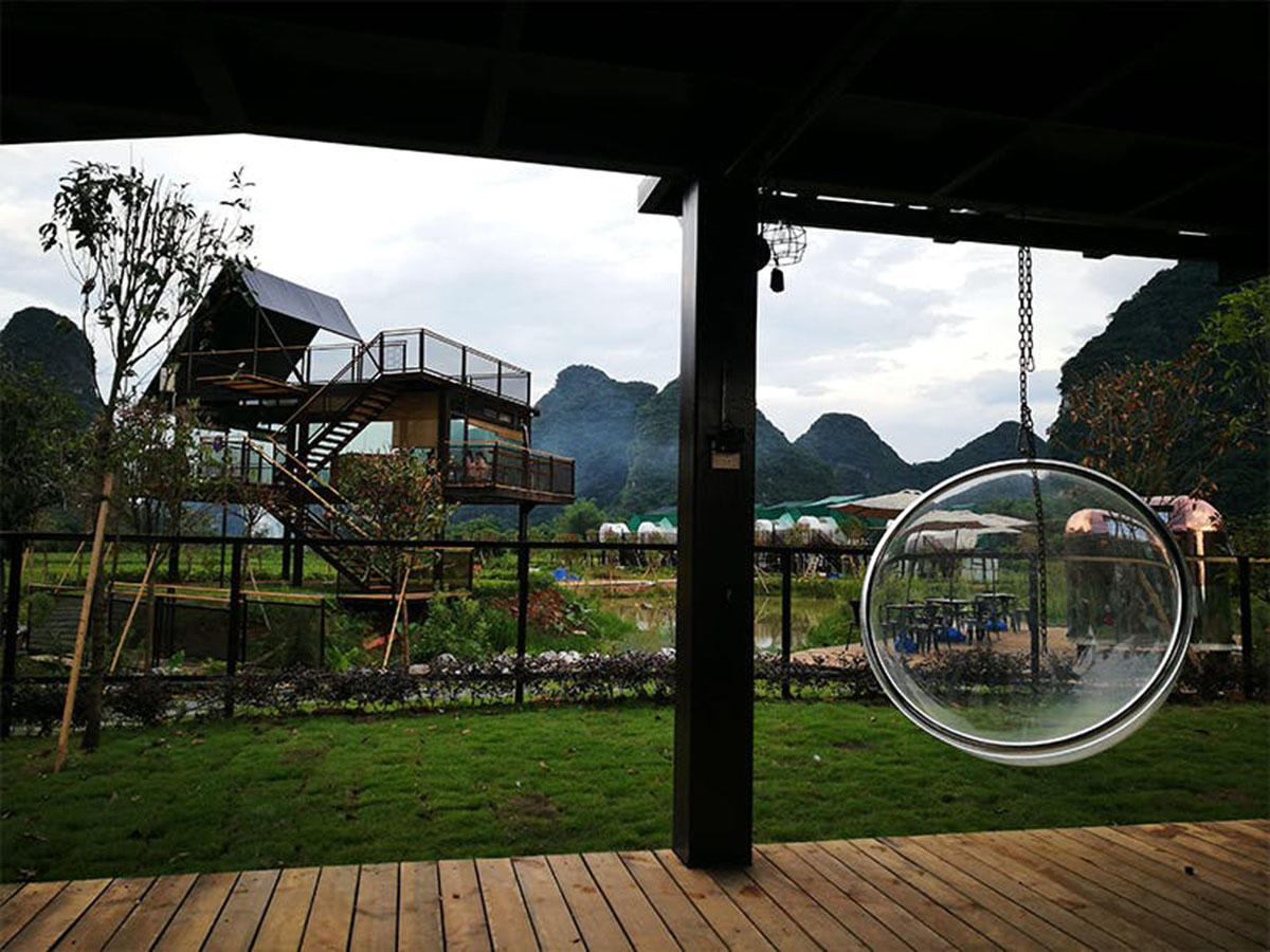 PL Interior Design Studio created bubble vacation homes for travelers who like living in nature