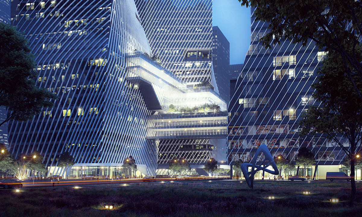 HYP-ARCH releases its design proposal for Shenzhen Bay Headquarter in China