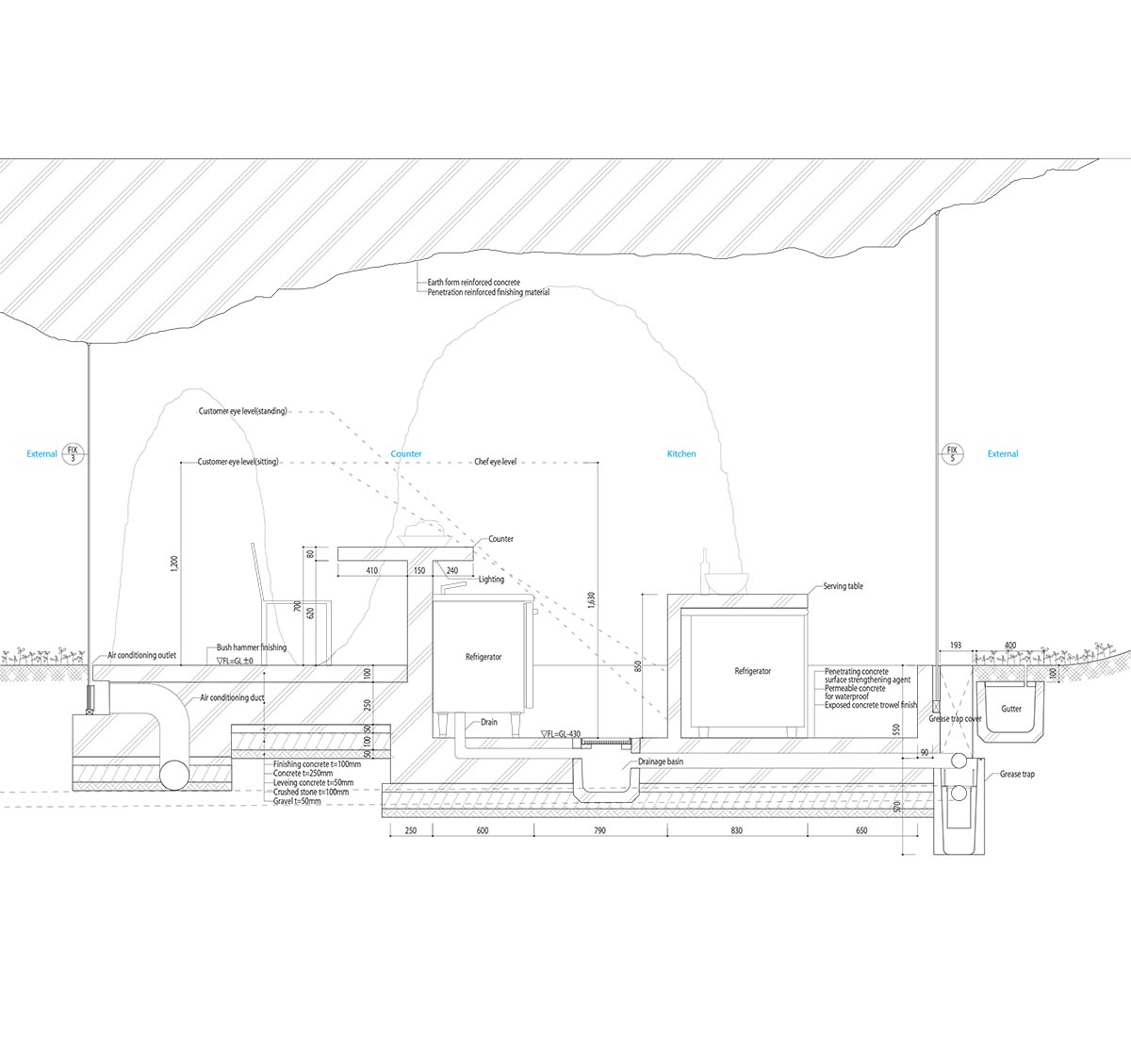 Junya.Ishigami+Associates reveals cave-like house and restaurant in earth form in Japan 