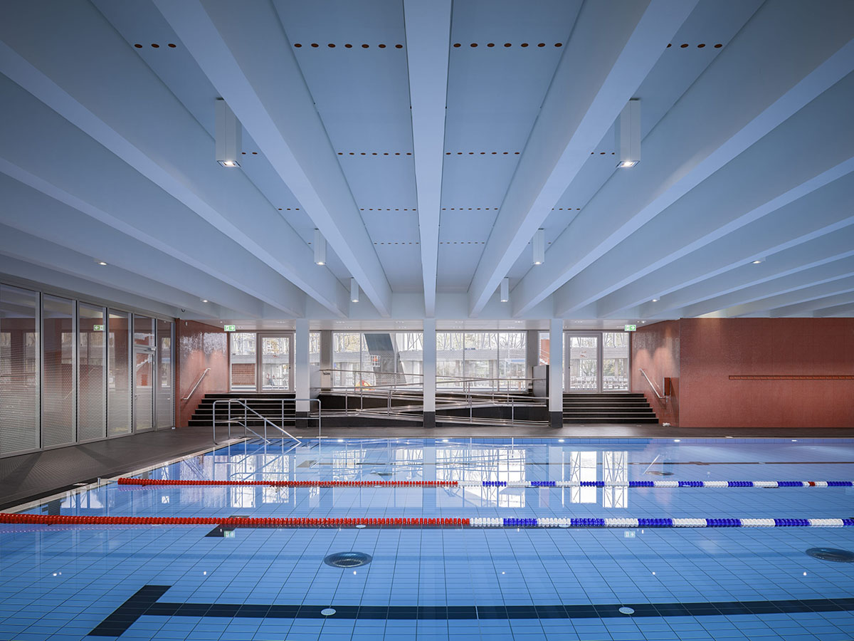 gmp refurbishes Hamburg's post-war leisure pool featuring two hyperbolic paraboloid shells