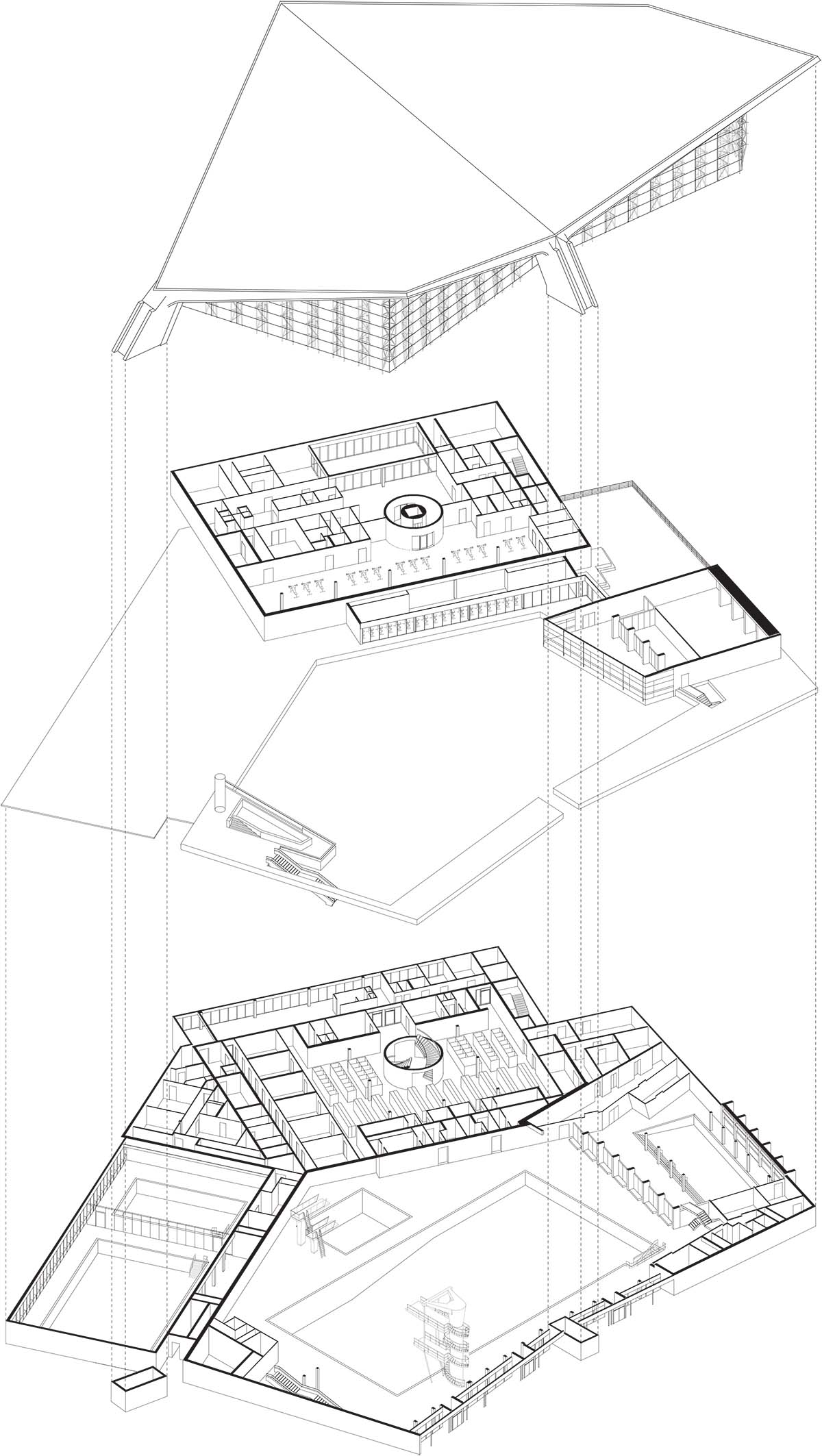 gmp refurbishes Hamburg's post-war leisure pool featuring two hyperbolic paraboloid shells