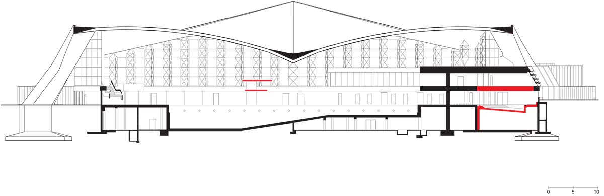 gmp refurbishes Hamburg's post-war leisure pool featuring two hyperbolic paraboloid shells
