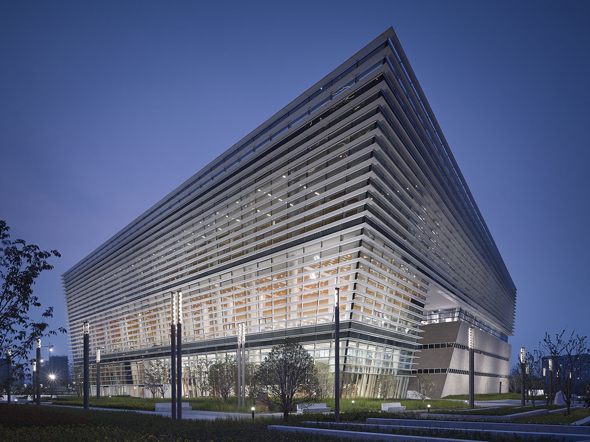 gmp releases first images of Suzhou No.2 Library featuring first intelligent storage system in China