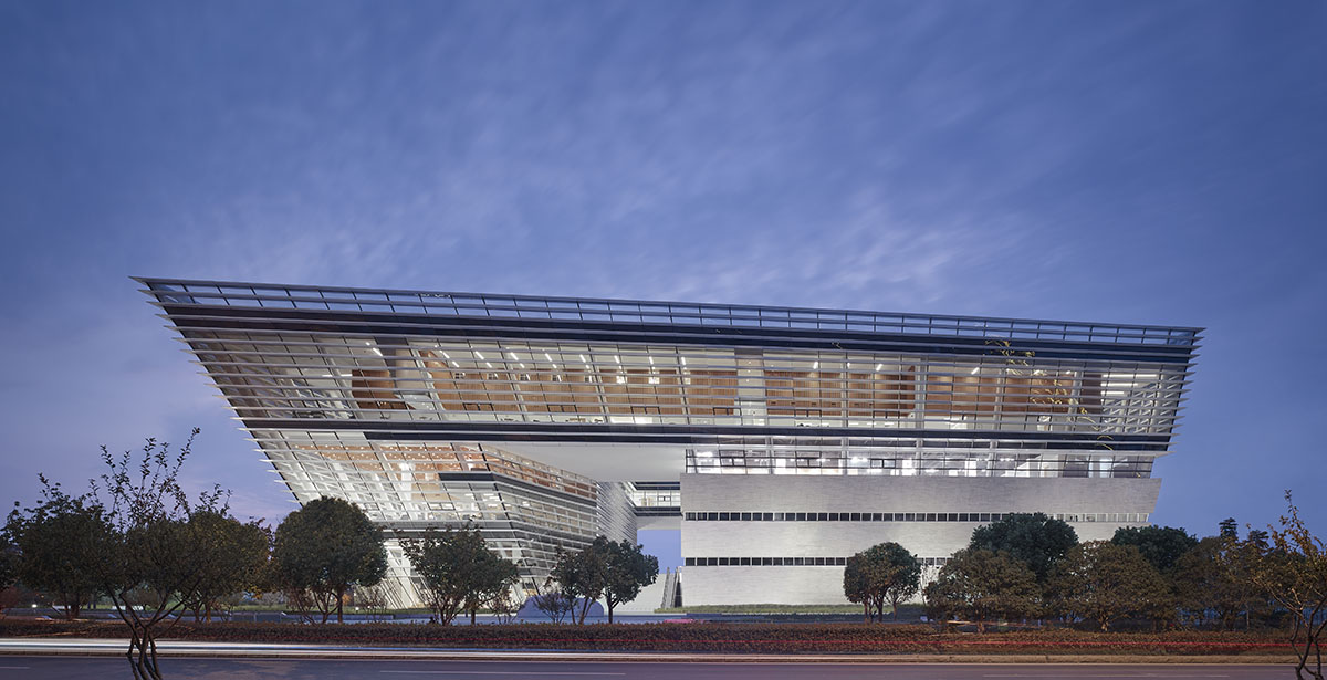 gmp releases first images of Suzhou No.2 Library featuring first intelligent storage system in China