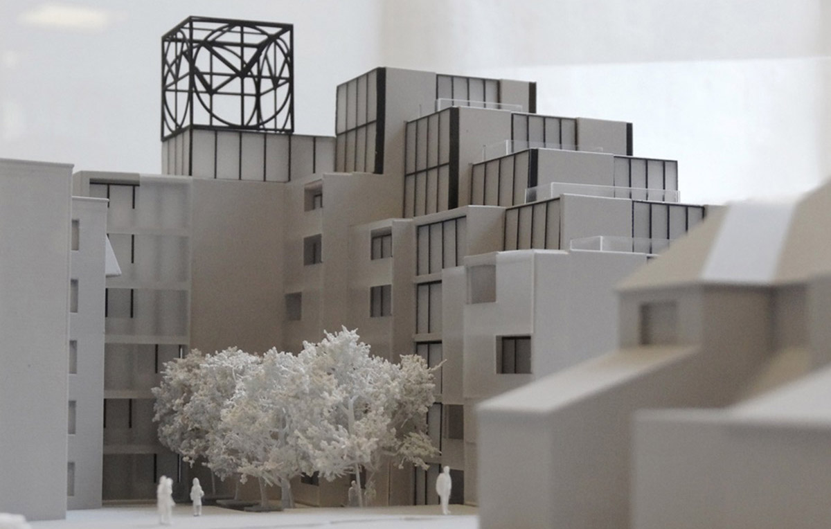 Nuebau transforms London&rsquo;s disused petrol station into a pixelated mixed-use complex