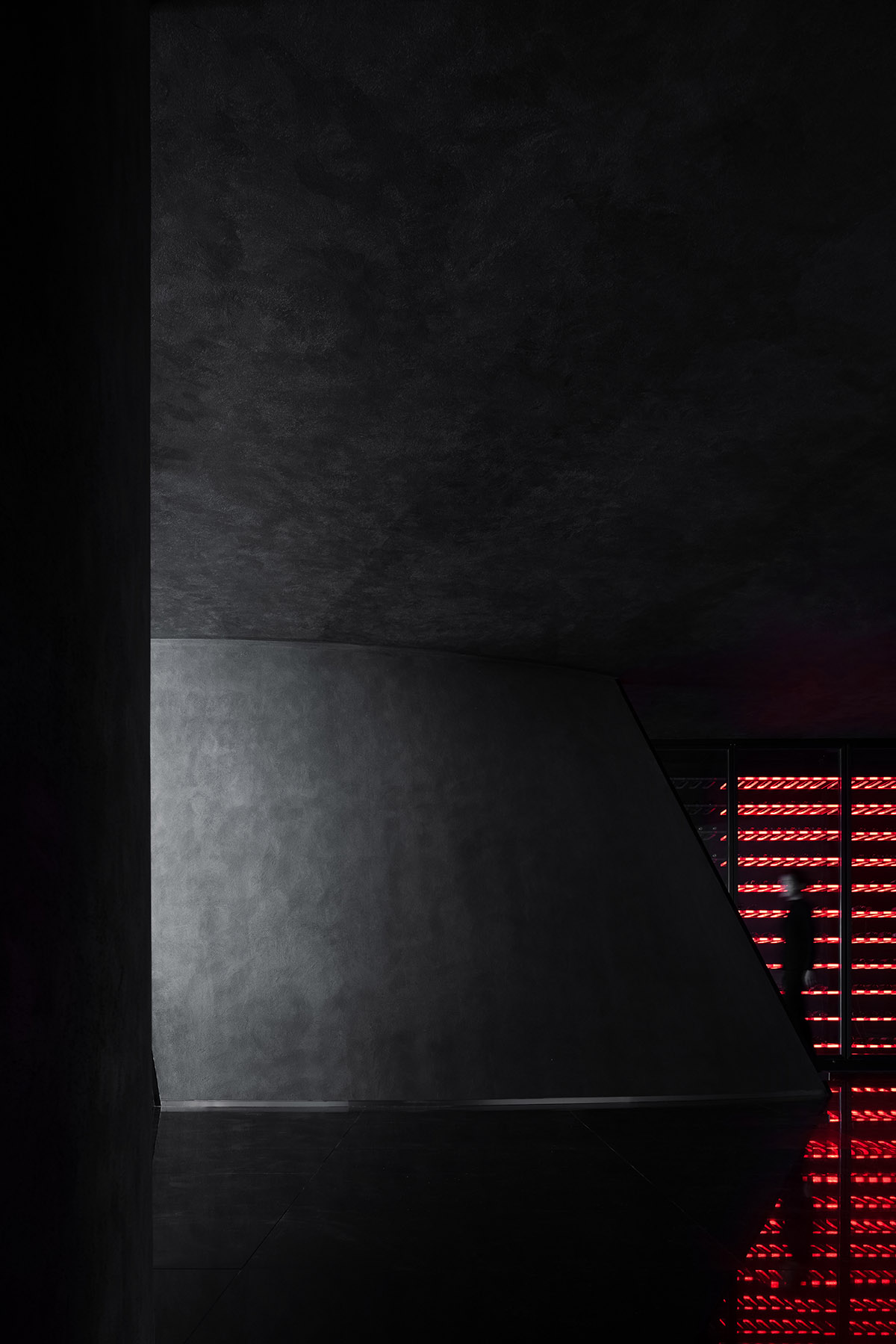 AD ARCHITECTURE designs restaurant in Beijing with black interiors creating a sense of mystery