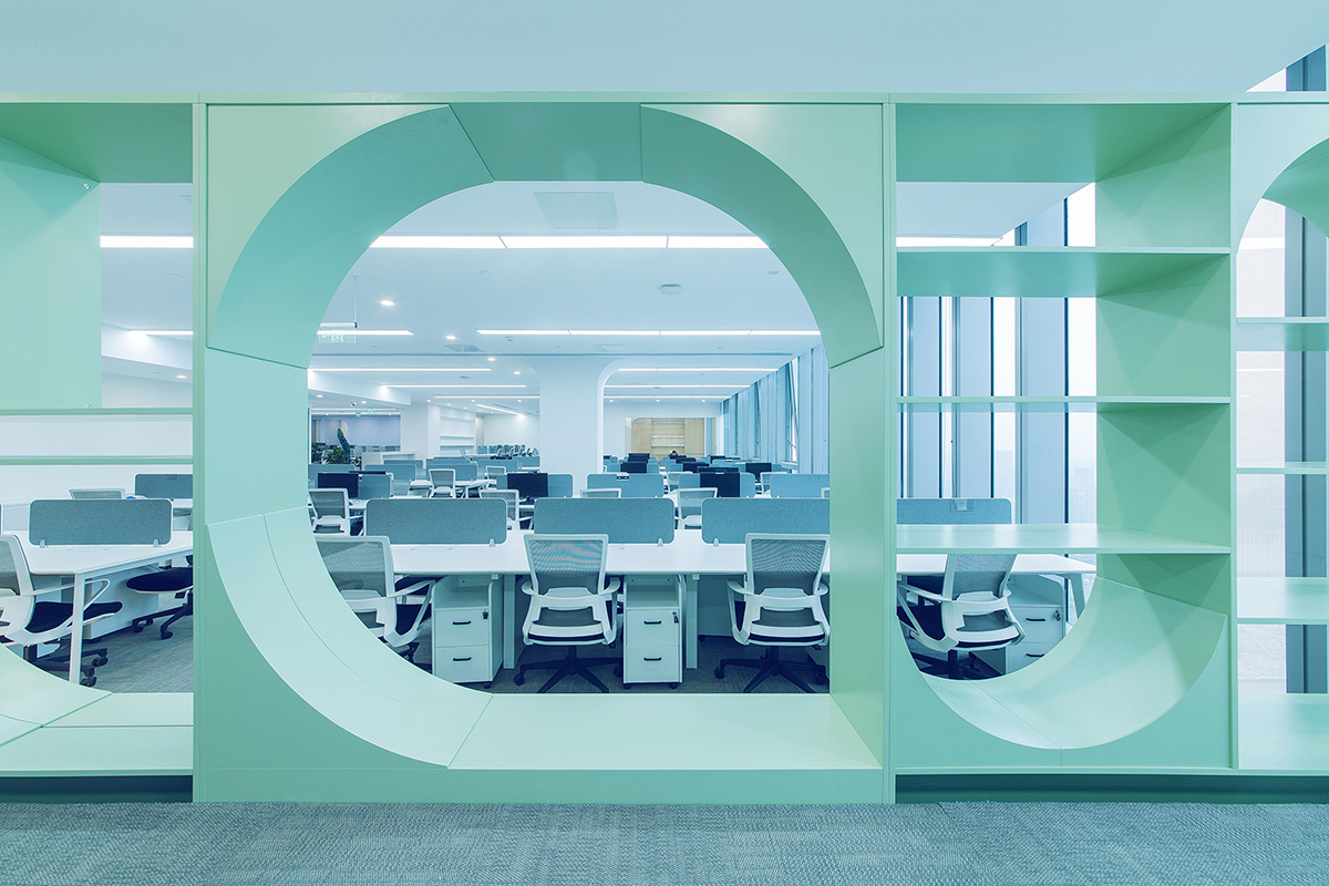 InDeco completes Ruhnn Culture Office with colorful spatial pattern in Hangzhou, China