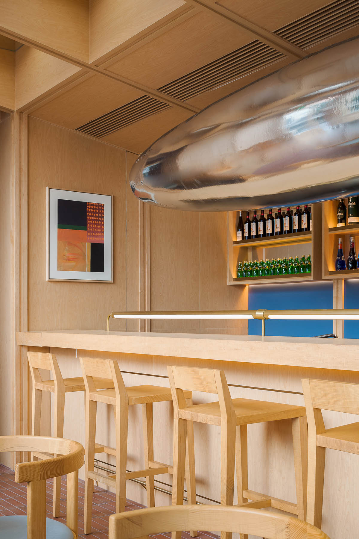 Various Associates completes C² Cafe & Bar in Shenzhen with wooden ceiling details
