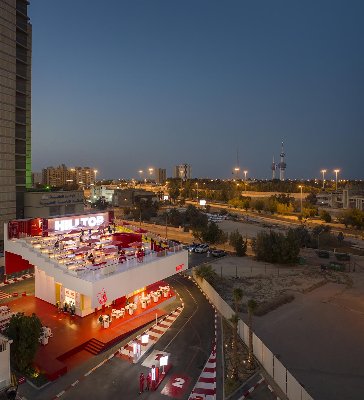 TAEP/AAP creates restaurant featuring a multifunctional grand canopy in Kuwait 