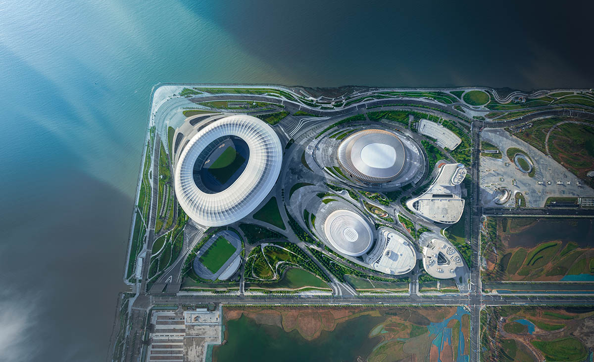 ZHA completes stadium and sports centre that references to historic vessels in Nansha