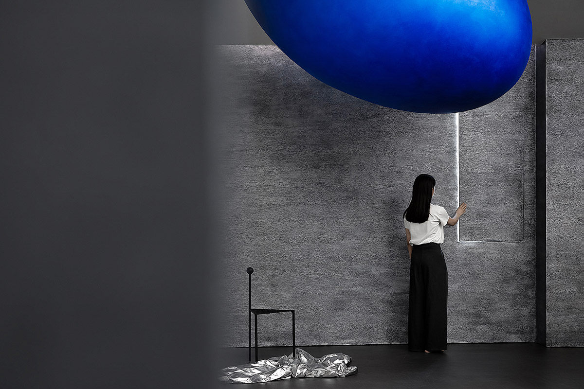 AD ARCHITECTURE creates artistic paint showroom with with irregular geometric lines in China