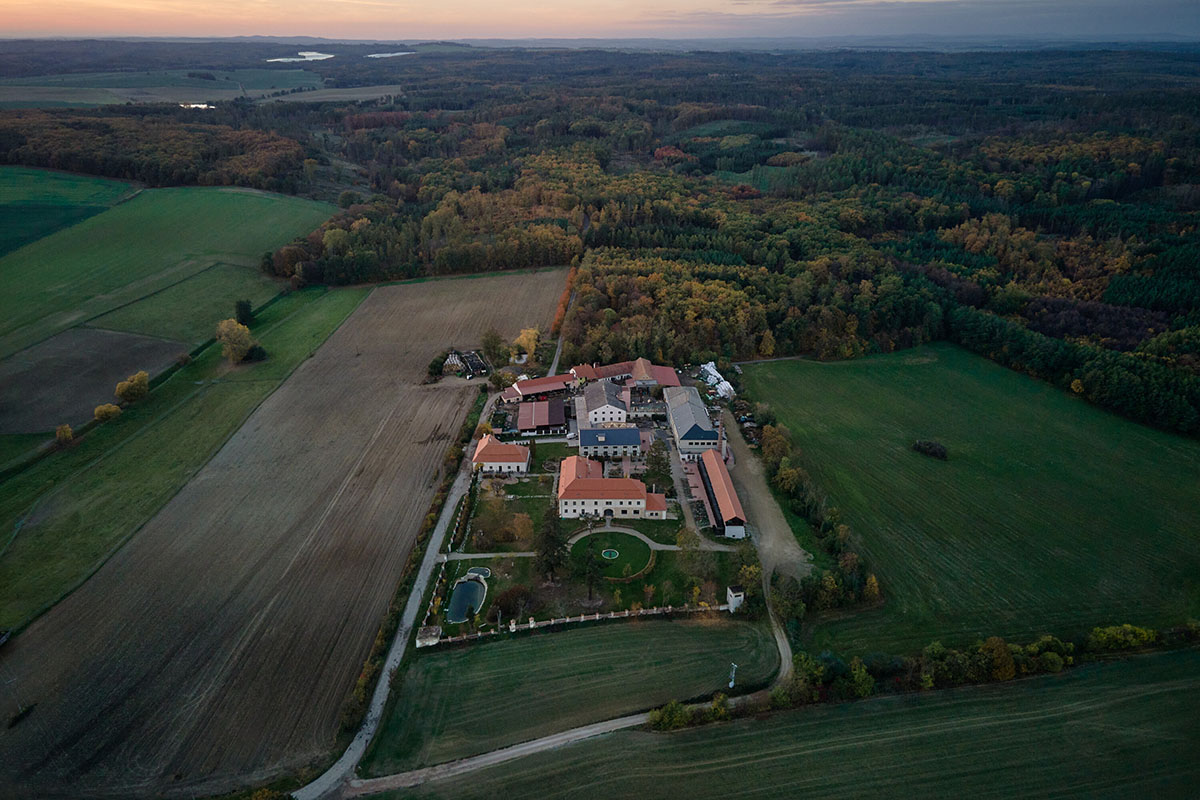 ORA transforms Baroque ceramics factory into a hotel and event space in the Czech Republic