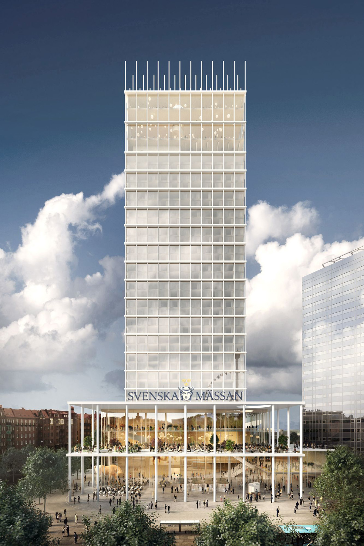 Tham & Videgård wins competition to design +One Tower with lattice structure in Sweden