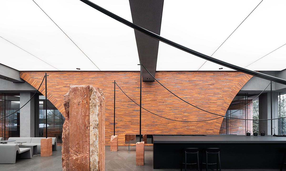 DOMANI completes TIC Art Center with red ceramic brick in Foshan 