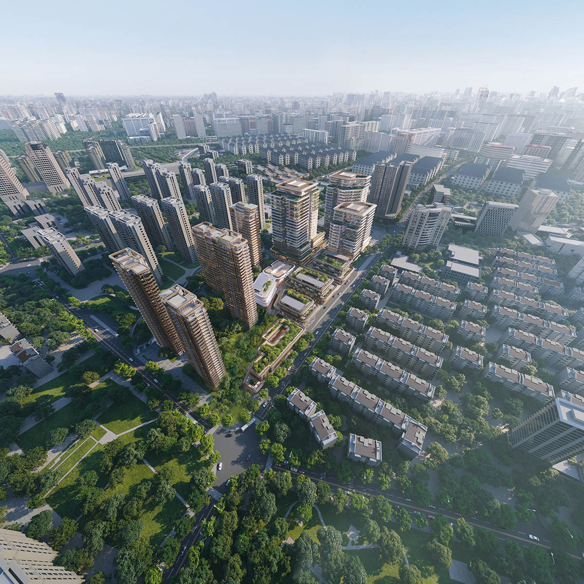 Foster + Partners unveils design for Changfeng mixed-use development in Shanghai, China