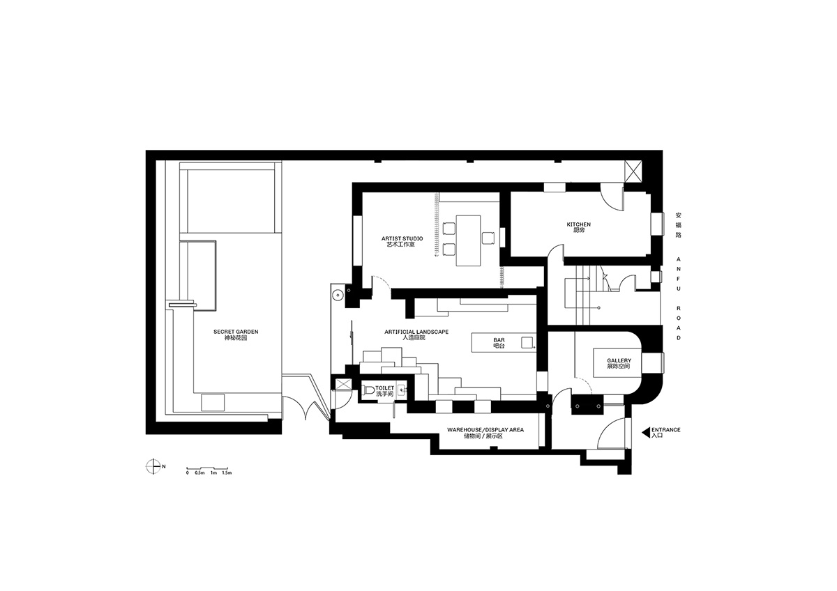 More Design Office's Absolute Flower Shop features cellular spaces with flower arrangements