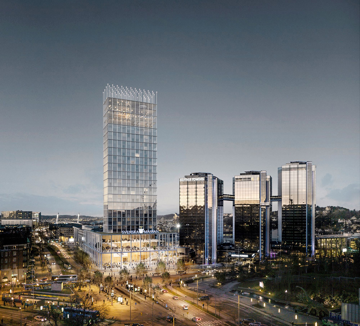 Tham & Videgård wins competition to design +One Tower with lattice structure in Sweden