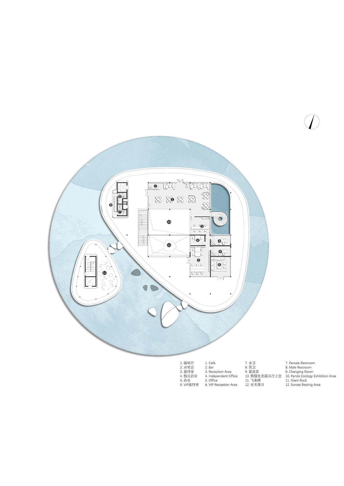 Archermit completes public building with bamboo forest and cloud-like elevated platforms in China