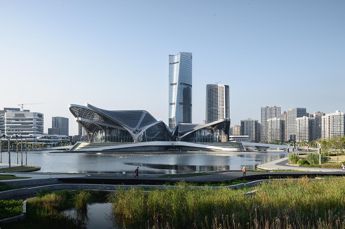 Zaha Hadid Architects completes Zhuhai Jinwan Civic Art Centre in China