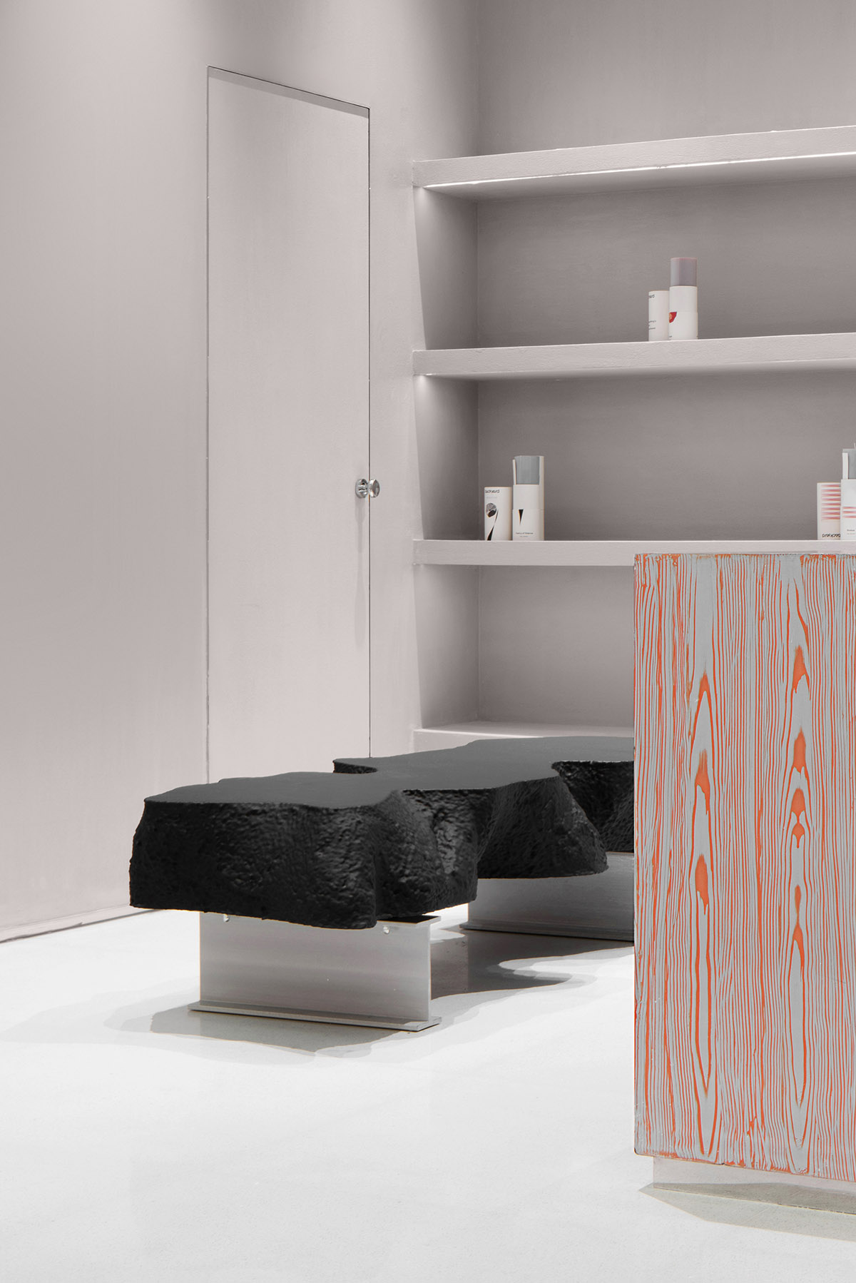 Various Associates creates show-like and pink-hued fashion store under a viaduct in Chongqing