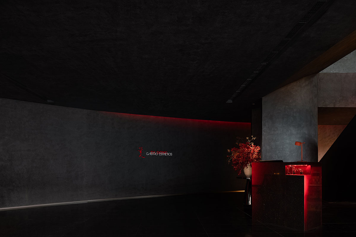 AD ARCHITECTURE designs restaurant in Beijing with black interiors creating a sense of mystery