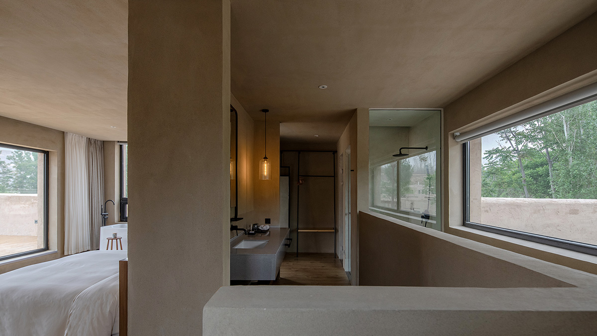 DAS Lab completes Lost Villa Boutique Hotel with earth-toned colours and smooth details in Ningxia