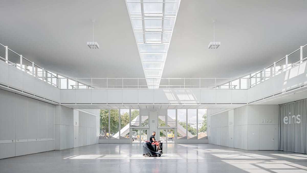 gmp refurbishes 1969s multi-purpose hall Hyparschale in Magdeburg, Germany