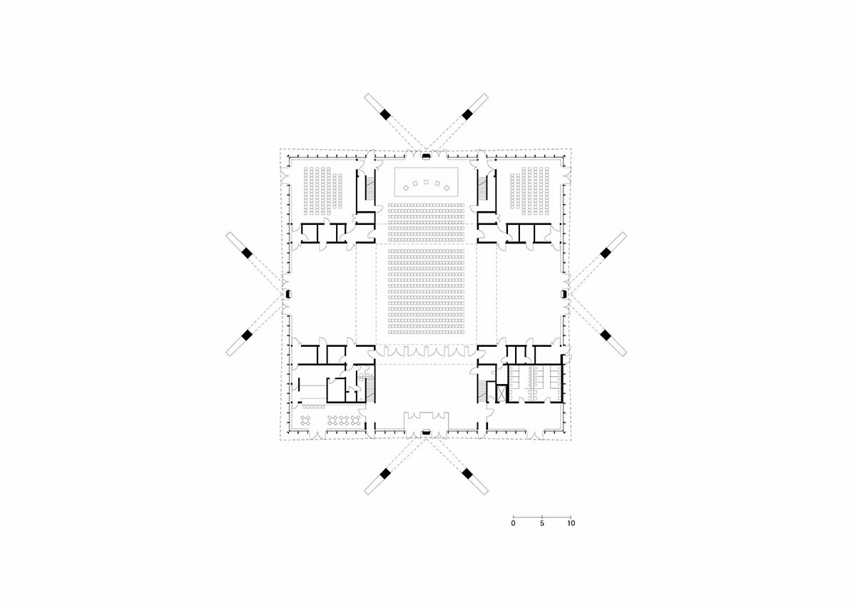 gmp refurbishes 1969s multi-purpose hall Hyparschale in Magdeburg, Germany