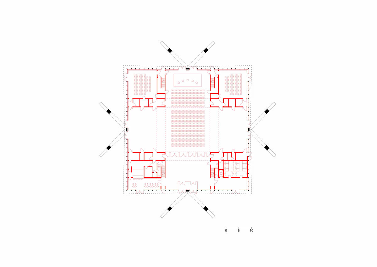 gmp refurbishes 1969s multi-purpose hall Hyparschale in Magdeburg, Germany