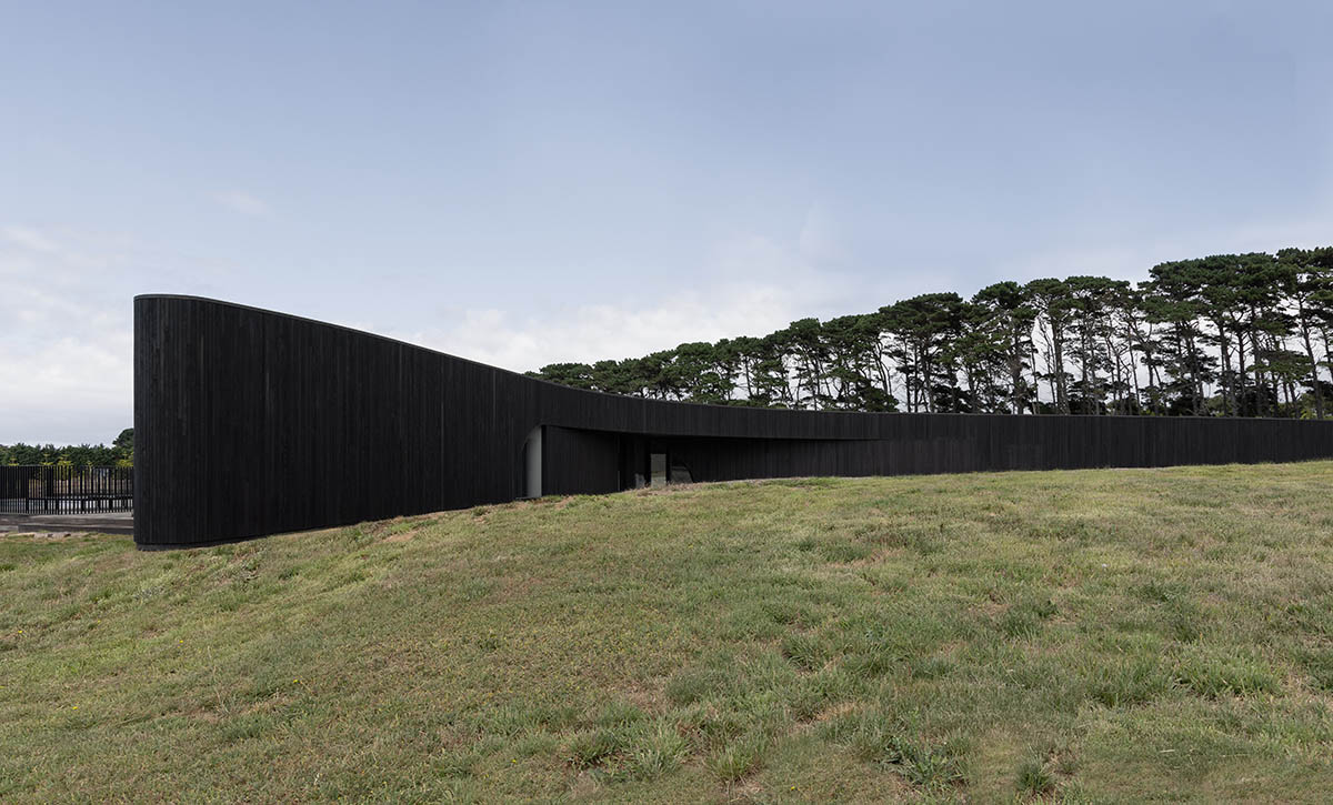 Wood Marsh translates topography lines into snake-like Peninsula House in Australia 