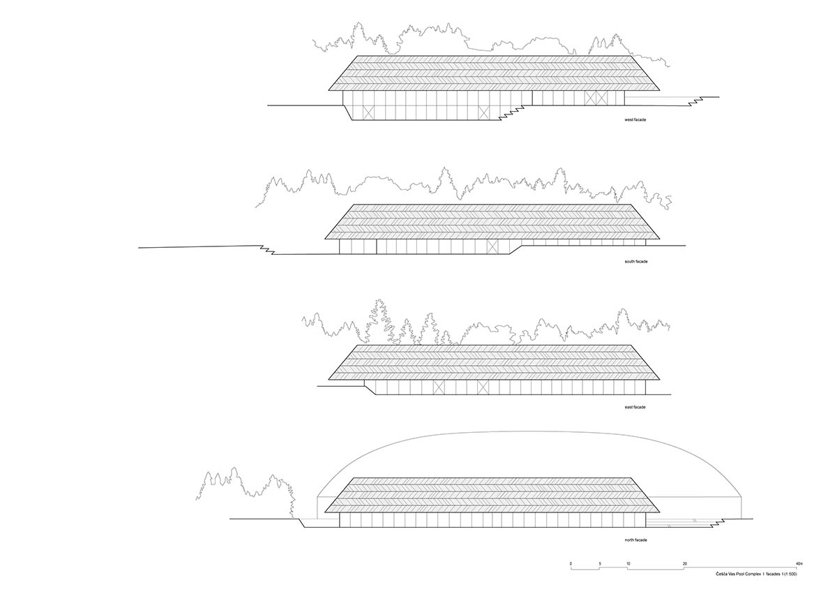 Enota completes swimming pool with low floating roof in Slovenia