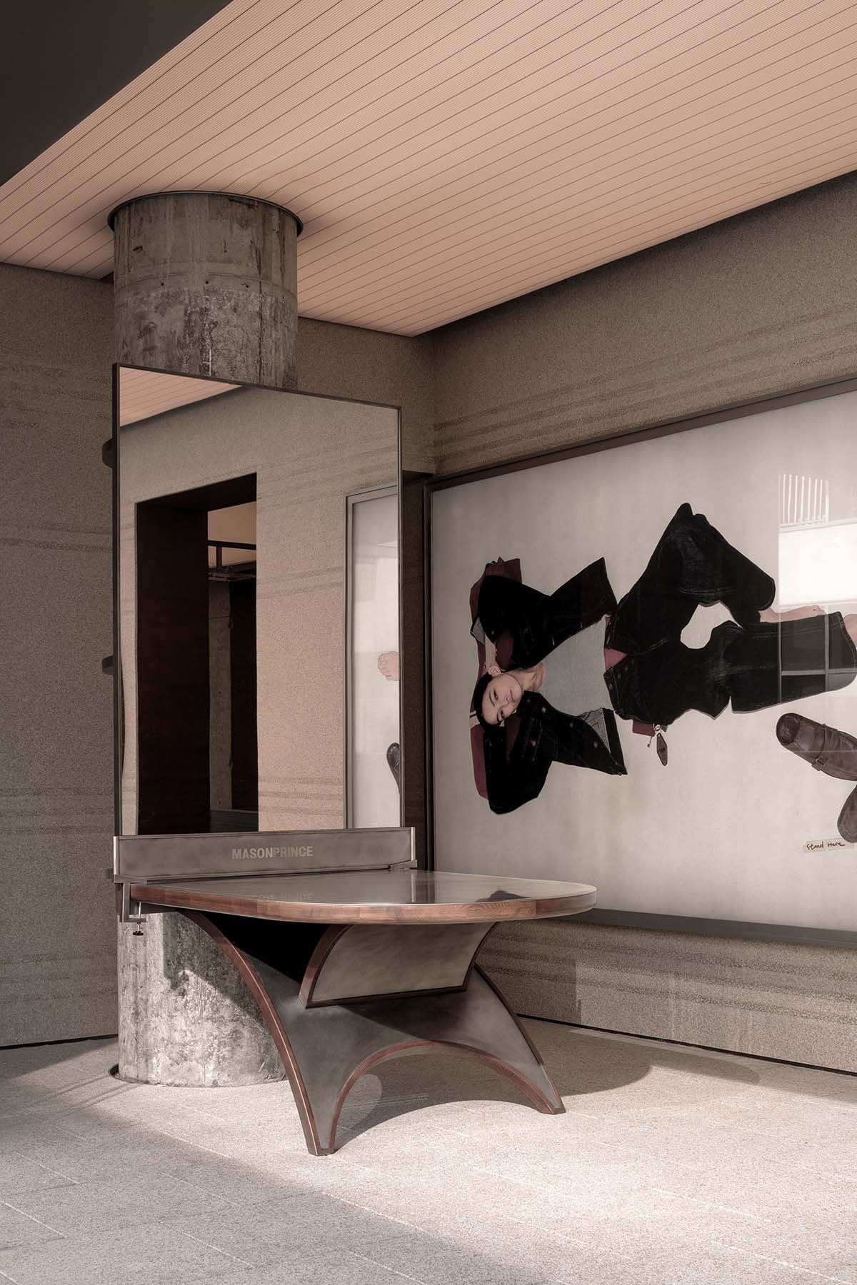 TOMO Design brings retro aesthetics with office-inspired scenography into a fashion store