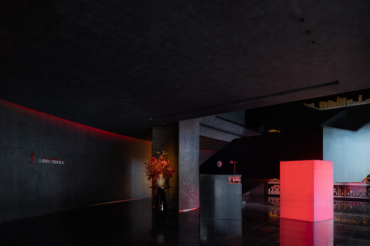 AD ARCHITECTURE designs restaurant in Beijing with black interiors creating a sense of mystery