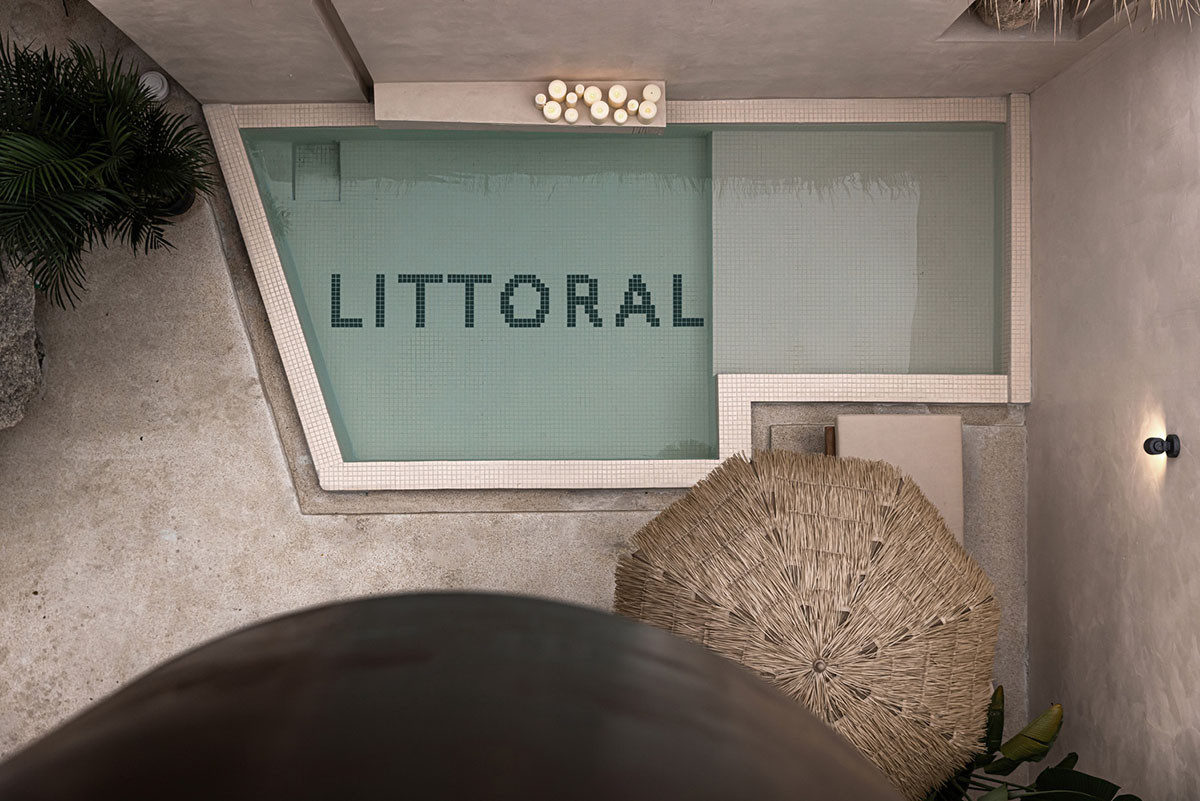 Oblique and hollow walls form this sculpted hotel by AT DESIGN in Southeast of Xiamen