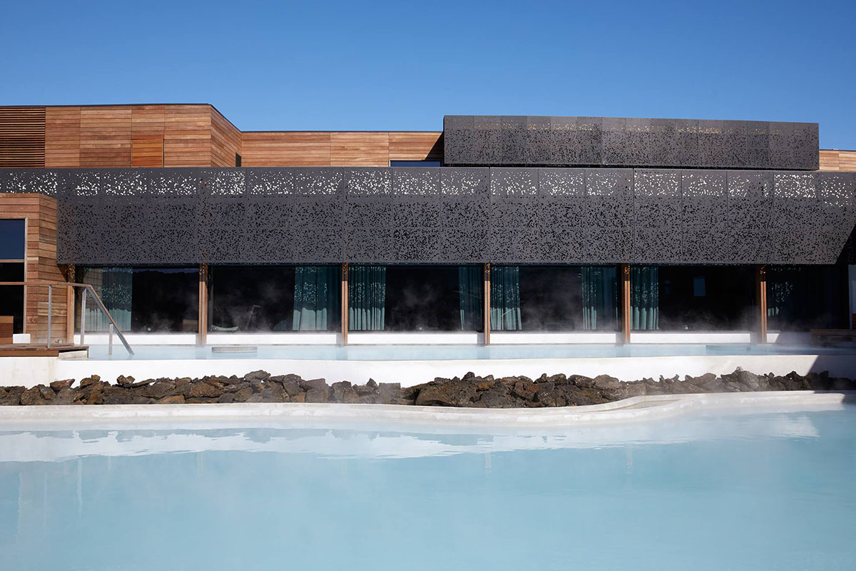 Basalt Architects completes Blue Lagoon Hotel among natural rock formations in Iceland