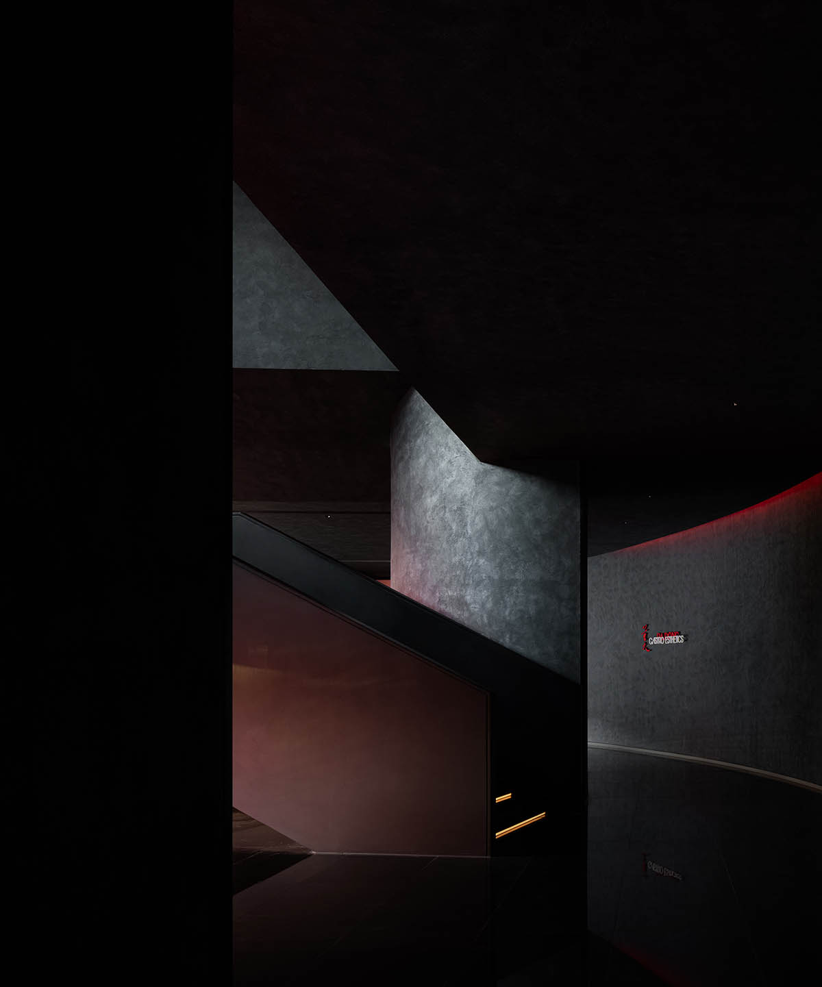 AD ARCHITECTURE designs restaurant in Beijing with black interiors creating a sense of mystery