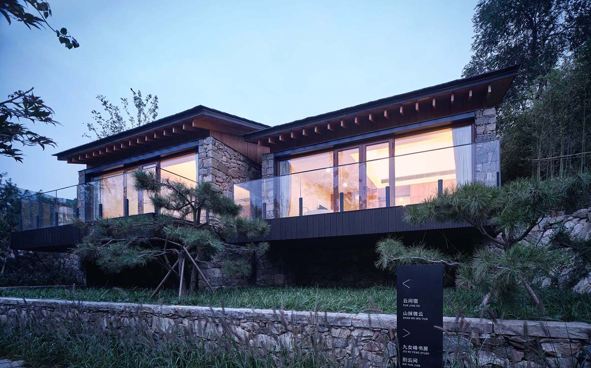 gad · line+ studio renovates old rubble houses and surrounding with light steel structures in China