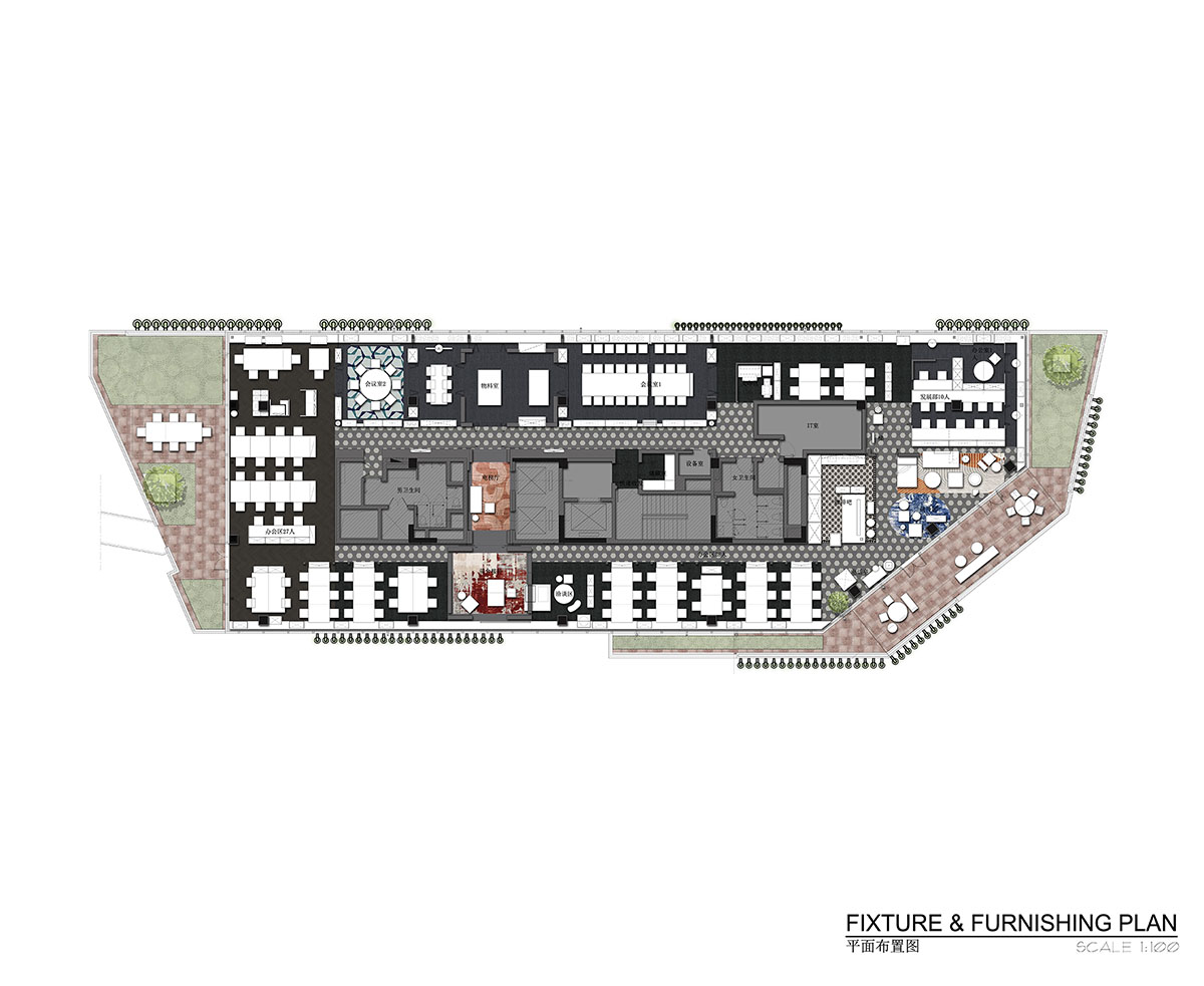 CCD HQ features industrial-style elements and greenery responding emotional needs of employees