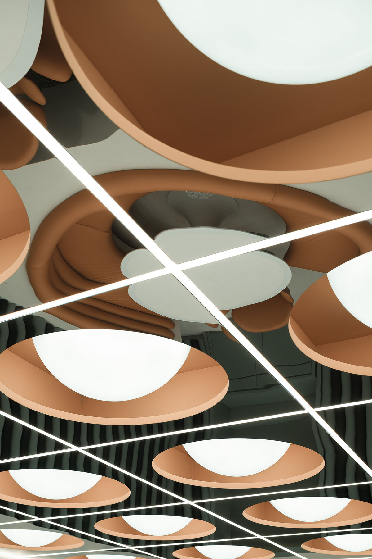 Various Associates creates retro-futuristic waiting hall in Shanghai