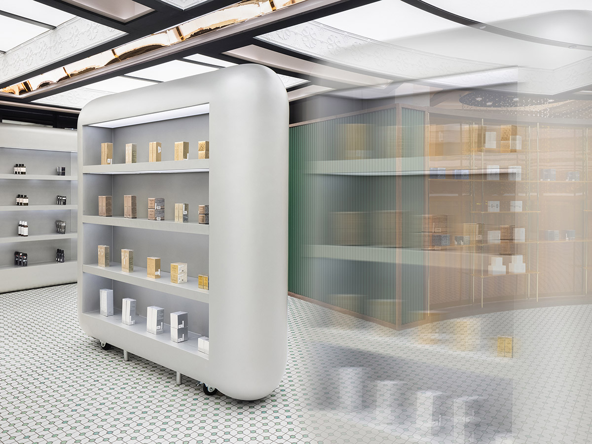 Haydon Shanghai features patterned tiles and mirrored surfaces evoking Shanghai's exotic houses