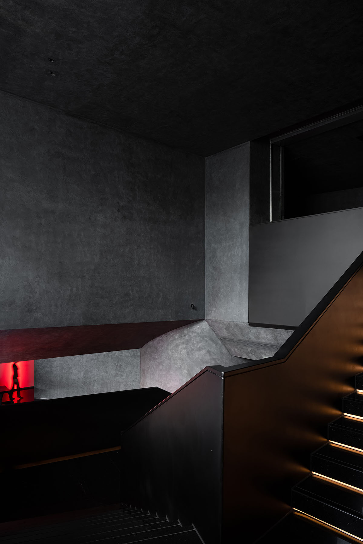 AD ARCHITECTURE designs restaurant in Beijing with black interiors creating a sense of mystery