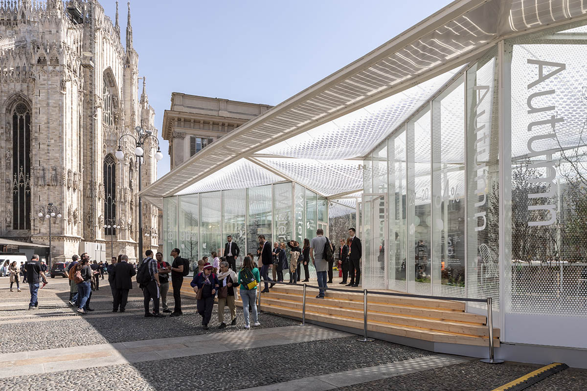 Carlo Ratti Associati built garden pavilion for four seasons at Milan Design Week