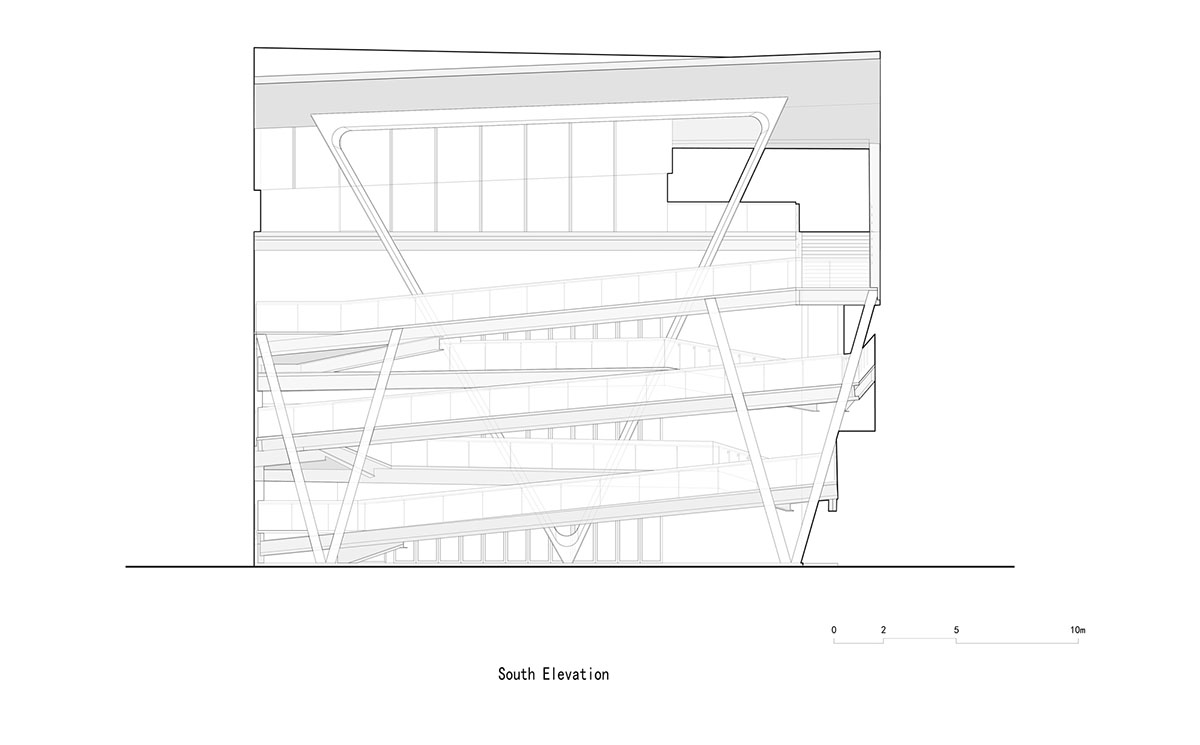 SpActrum completes cultural building with floating terraces and skywalks in Zhejiang, China 