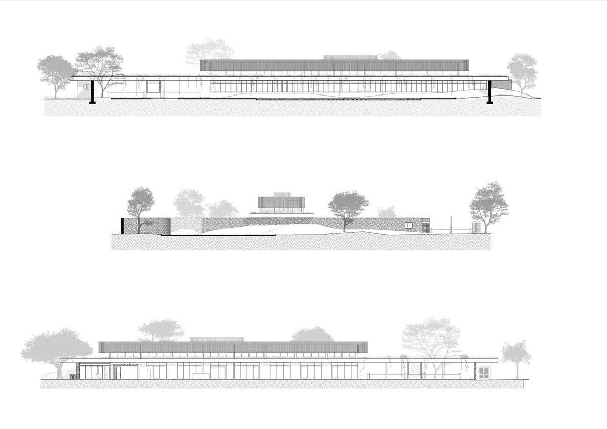 Bloc Architects completes low-rise office building with raw elements in South Africa