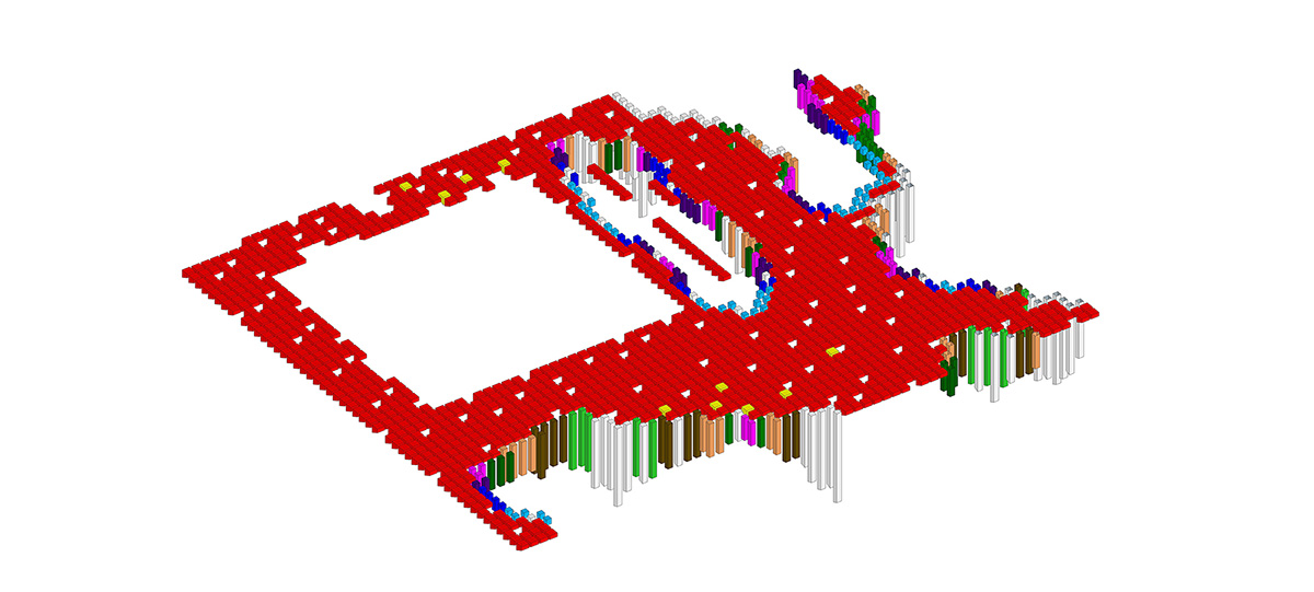 Anonym creates sculptural ceiling for Oka Haus sales gallery in Bangkok