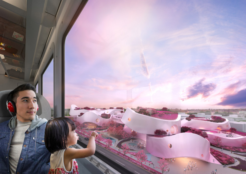 MVRDV unveils its competition proposal for Taoyuan Museum of Art, turning the city into cherry room