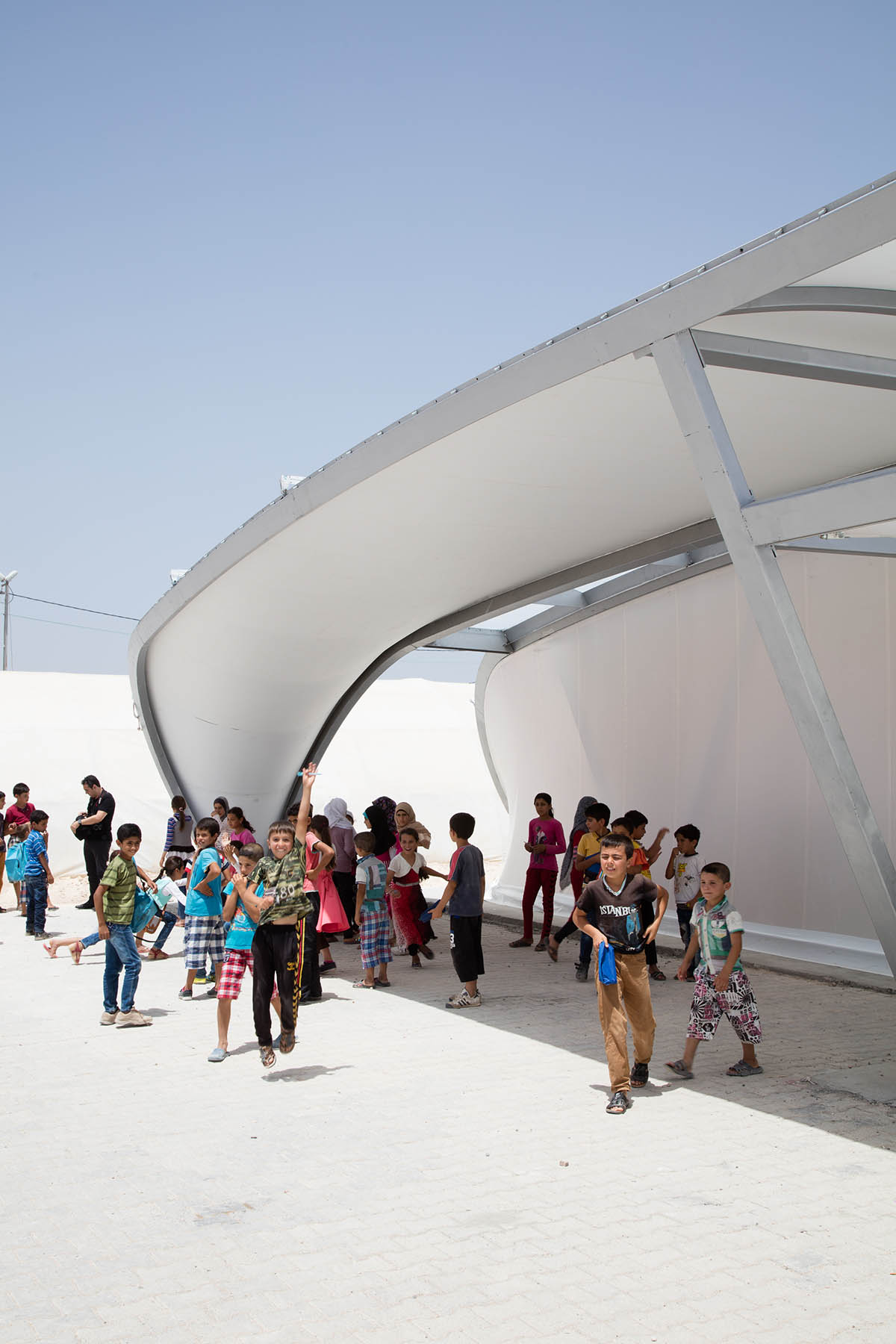 Zaha Hadid Architects creates weather-proof and modular shelters for displaced communities